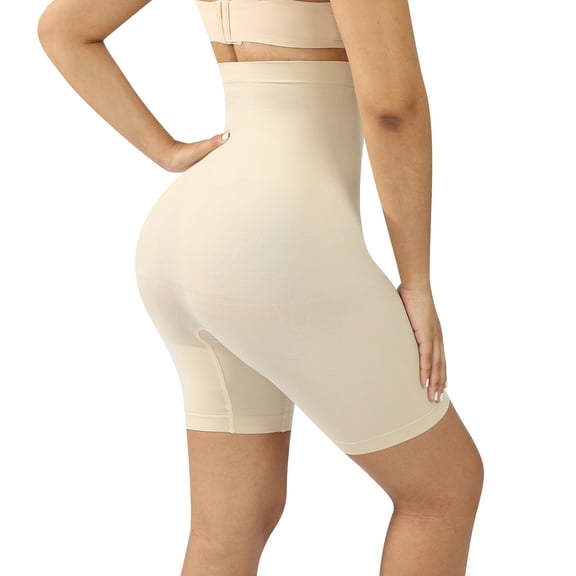 Athlemo Women's High Waisted Shaper Shorts Tummy Control Thigh Slimmer Butt Lifting