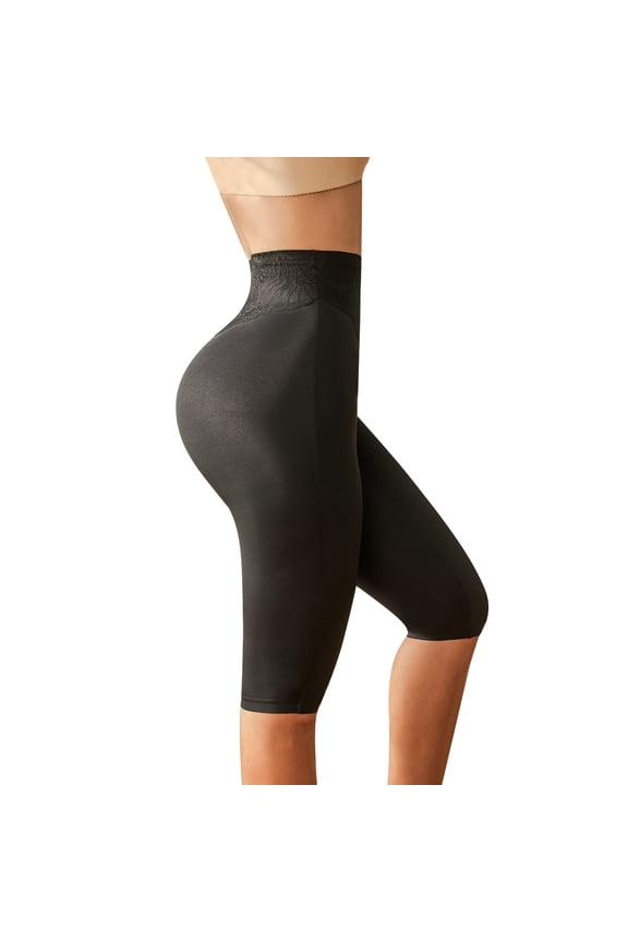 Women's High-Waisted Shapewear Capri Tummy Control Butt Lifting Thigh Slimmer