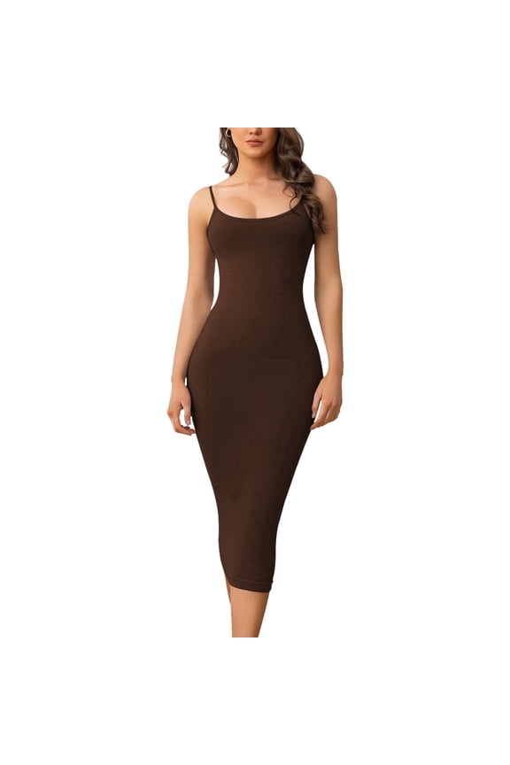 Women's Shaping Full Slips Shapewear Tummy Control Dress Cami Slip Body Shaper