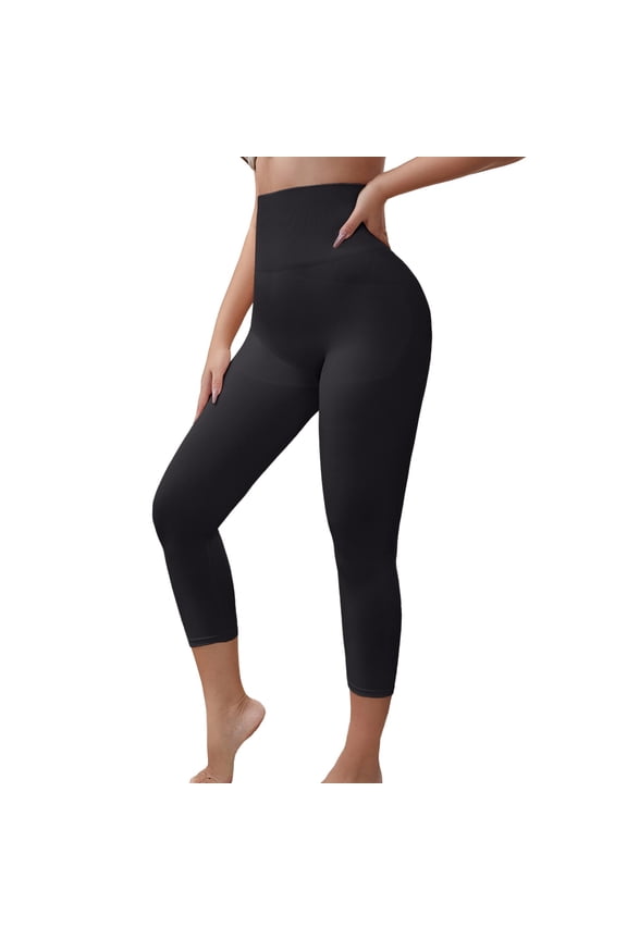 Women's High Waisted Thigh Slimmer Shapewear, Black