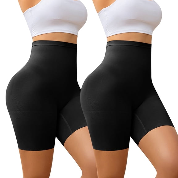 Athlemo Women's Tummy Control Shapewear Shorts High Waisted Butt Lifting Thigh Slimmer