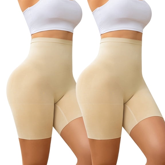 Athlemo Women's Tummy Control Shapewear Shorts High Waisted Butt Lifting Thigh Slimmer