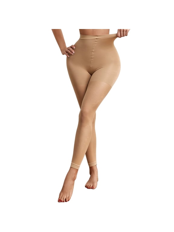 Footless Tights for Women Ballet Dance Tights Semi Sheer Pantyhose