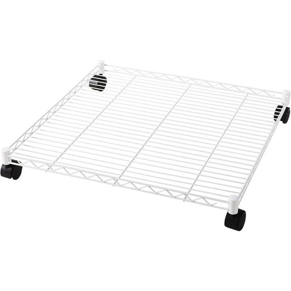 Suprima Rolling Underbed Square Shelf - White