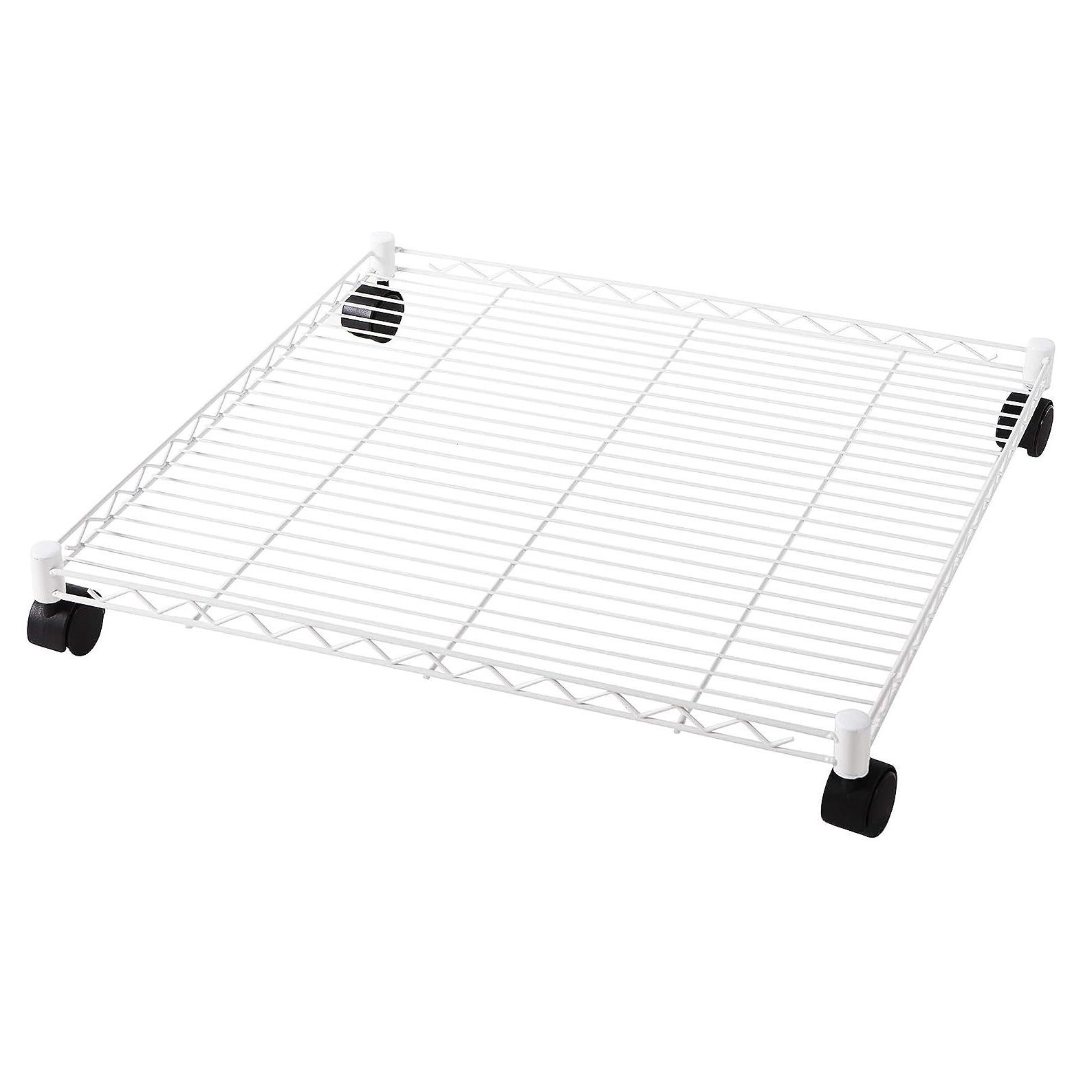 Suprima Rolling Underbed Square Shelf White
