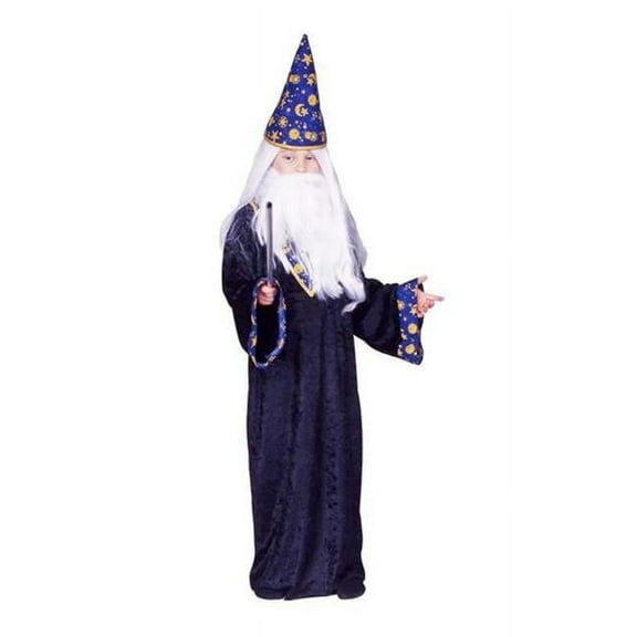 SupriseItsMe Black Magic Wizard Costume for Boys with Gown and Hat for Children, Child-Large