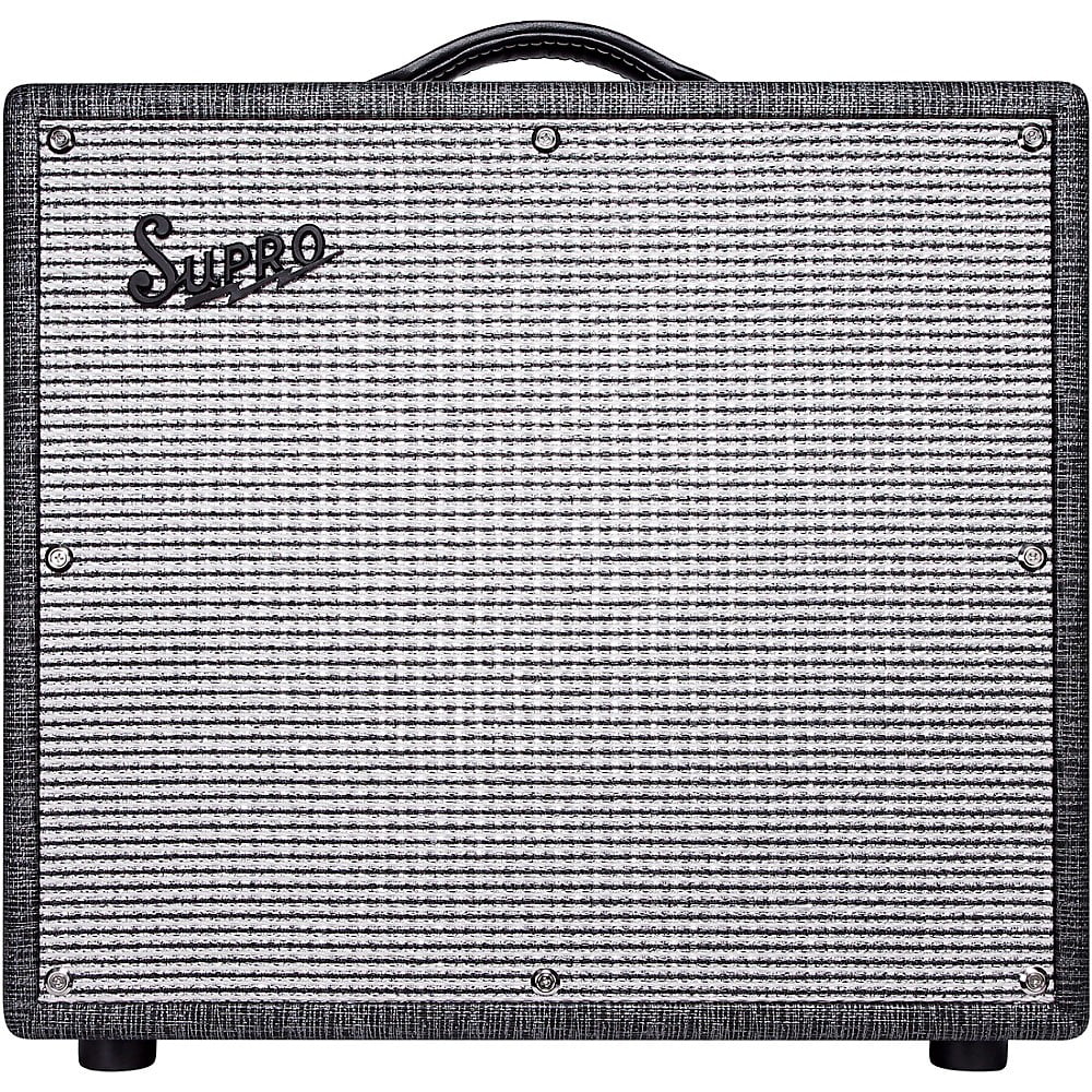 Supro 1696RT Black Magick Reverb 25-Watt 1x12 inch Tube Combo Amp (Black Rhino)