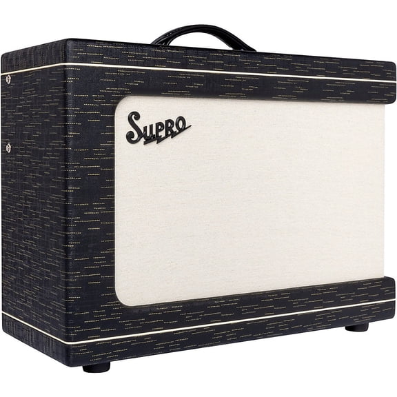 Supro Ambassador Custom 2x10 50W Tube Combo Amp Black Scandia