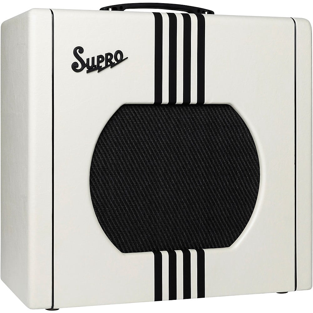 Supro Delta King 12 15W Tube Guitar Combo Amp Ivory White