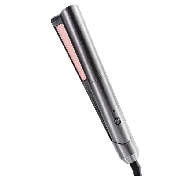 Suproot Professional 1.18" Ceramic & Tourmaline 2 in 1 Flat Iron Hair Straightener and Curler, Ionic, Gray