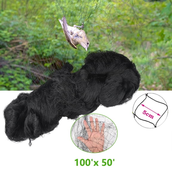 Supsupsiu 100'X50' Heavy Duty Bird Netting for Bird Poultry Aviary Game Pens Net Anti Bird Netting Fruit Tree Protective