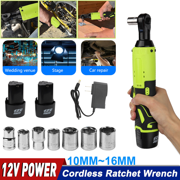 Supsupsiu, 3/8 in Drive Size Cordless, 65 Nm Electric Ratchet with Battery & Charger Kit
