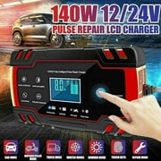 Supsupsiu Car Battery Charger,12V/24V 8Amp Intelligent Automatic Battery Charger with LCD Display