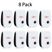 Supsupsiu Ultrasonic Pest Repeller 8 Pack, Pest Control Ultrasonic Repellent, Electronic Insects & Rodents Repellent