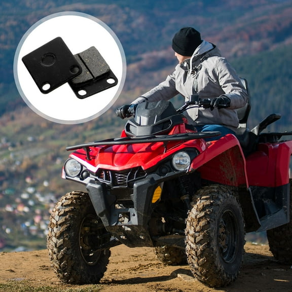 Supvox 1Pair Atv and Go Kart Brake Pads Black High Performance Motorcycle Friction Pads