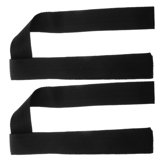 Supvox 1 Pair Ladder Strap Belts Black Knitted Fabric Snowboard Bindings Secure Fit Accessories