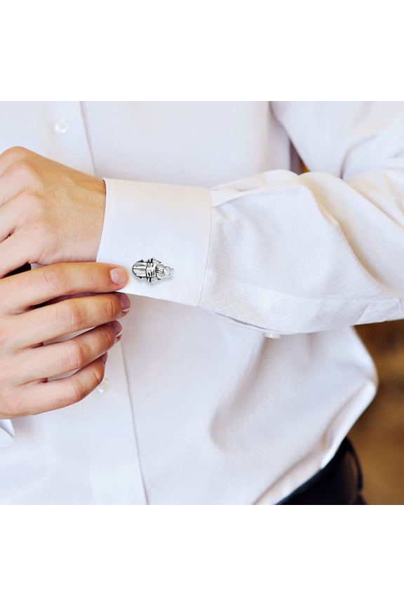 1Pair Beetle Cufflinks Metal Shirt Buttons for Men Suit Formal Wear