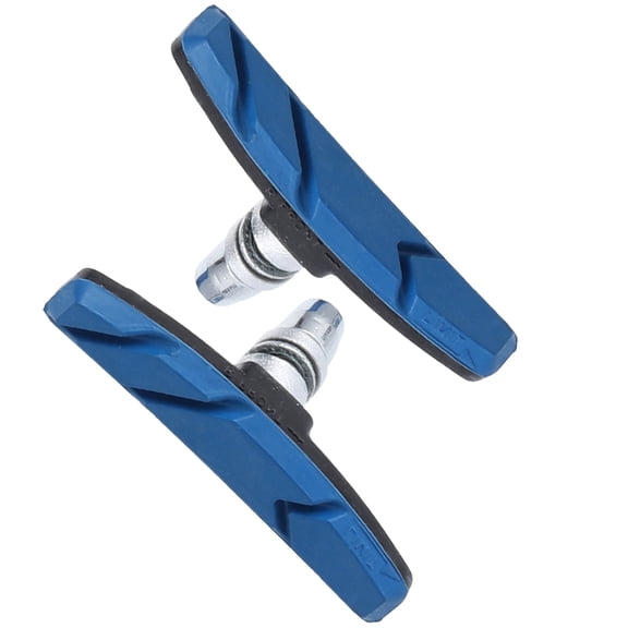 Supvox V Brake Pads Blue Rubber Grooves Stainless Steel for Bicycle Use