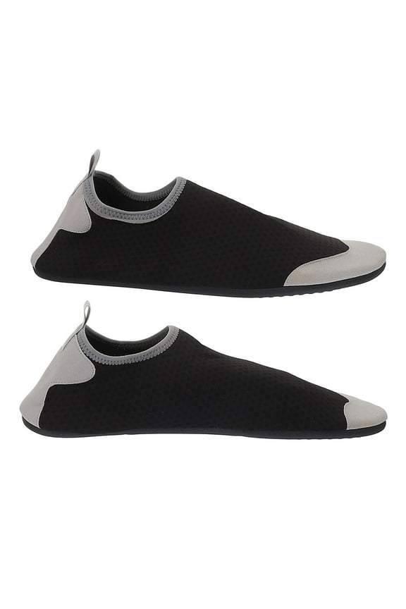 1 Pair of Unisex Beach Shoes for Women Black TPR Simple Design Breathable Comfortable Quick-drying Daily Wear