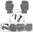 thumbnail image 1 of Supvox 1Pair Electric Heating Mitts Grey Windproof Thermal Gloves for Outdoor Sports, 1 of 6