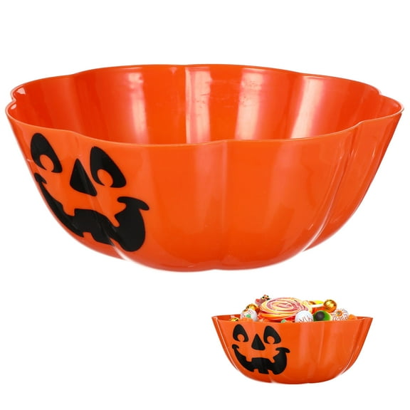Supvox 1Pc Orange Fruit Dish Pumpkin Lantern Decoration for Events