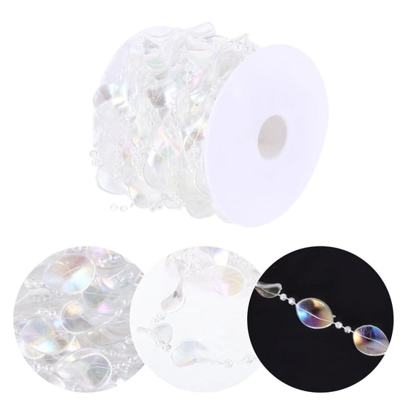 Supvox 1 Roll Multi-colored Beads Chain Garland for Party Decoration and Crafts