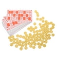 thumbnail image 1 of Supvox Family Gathering Bingo Game Set Wooden Paper Lightweight Anytime Anywhere 1Set, 1 of 8