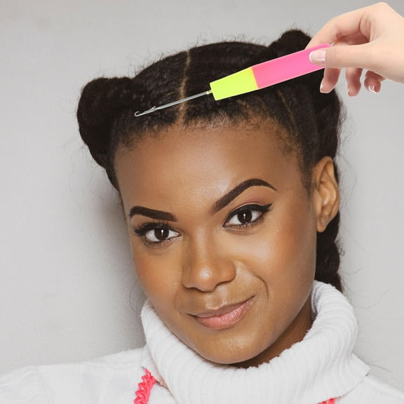 Supvox 1 Set Braiding Tool for Hair Weaving in Assorted Color Made of Plastic Wood Steel for Home Use and Salon Use