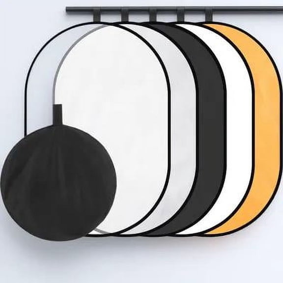 Supvox Portable Photography Light Reflector Panel with Nylon Fabric for Indoor and Outdoor Photo Lighting