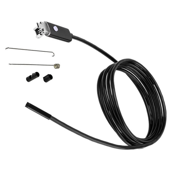 Supvox Borescope Inspection Camera Set with Black PVC Cable Compatible with Phones and PC Devices