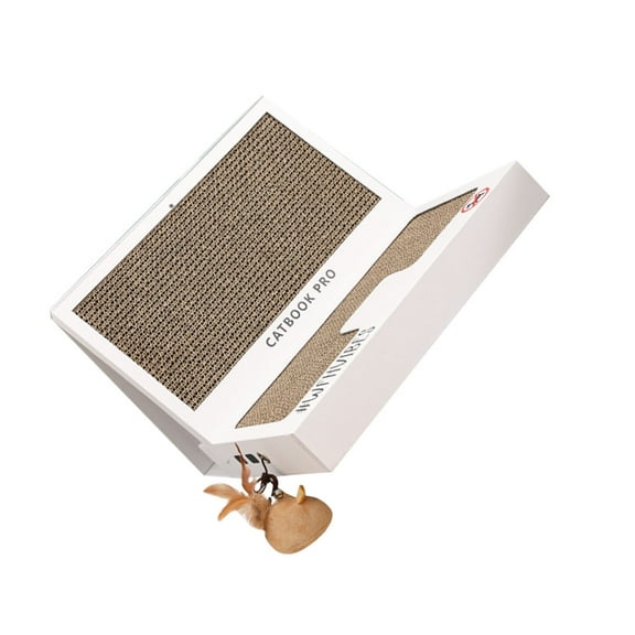 Supvox 1Set Sturdy White Foldable Cat Scratching Board with Balanced Design for Pet Use