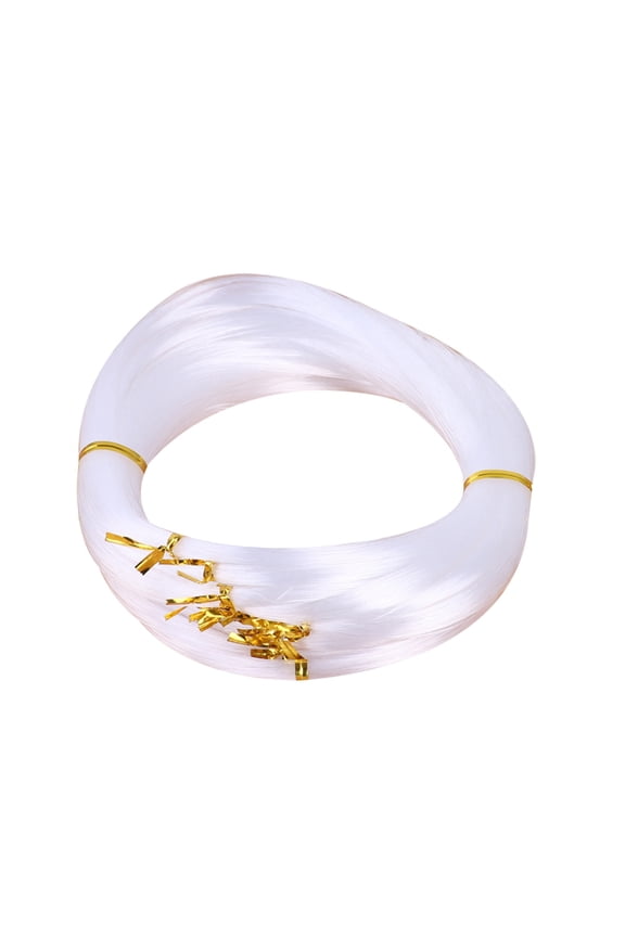 White Nylon Cord for Bracelets, Crystal Clear Thread, 10 Spools for Jewelry Making and Crafting