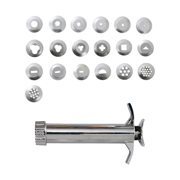 Supvox 1Set Hand Held Polymer Clay Extruder with Stainless Steel Discs for Various Craft Projects