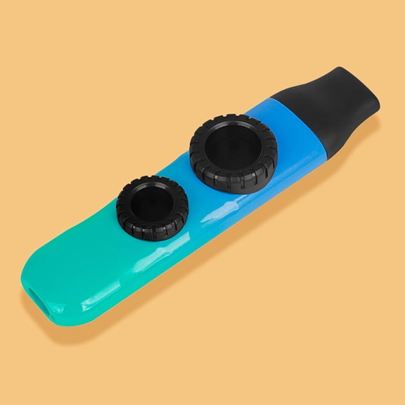 Supvox 1 Set of Plastic Kazoos for Adults Multi ABS Double Hole Design Guitar Accompaniment
