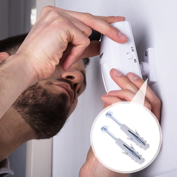 Supvox 10Sets Heavy Duty TV Wall Bracket Screws Expansion Anchors for Drywall Brick with Sturdy Assorted Colors