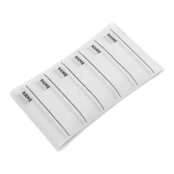 Supvox 100Pcs Iron on Labels for Clothing White Blank Name Tags Ideal for Daily Use