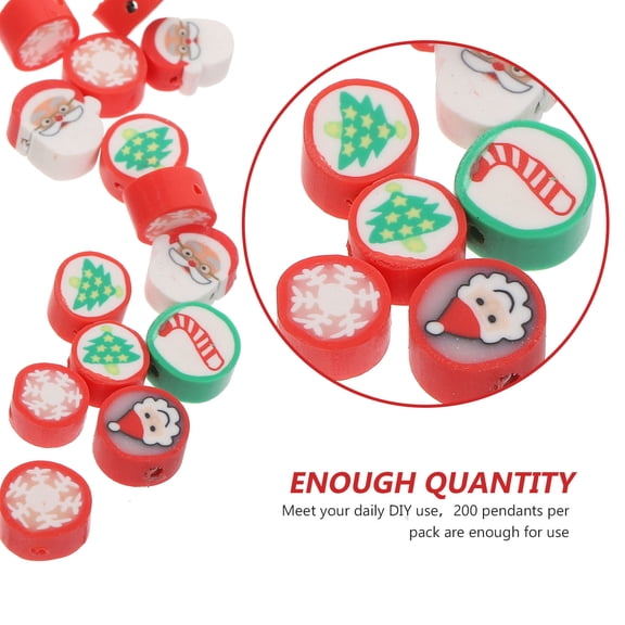 Supvox 100Pcs Assorted Color Polymer Clay Loose Beads Craft Spacer for Jewelry Making Accessories