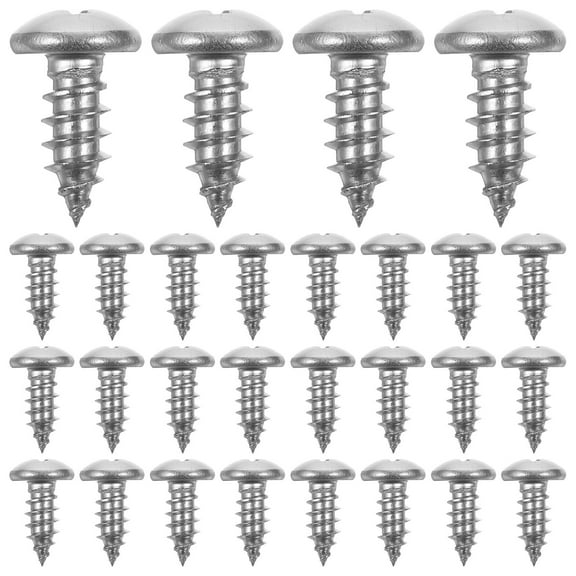 Supvox 100pcs Pan Head Screws for Wood Stainless Steel Multi Purpose Screws