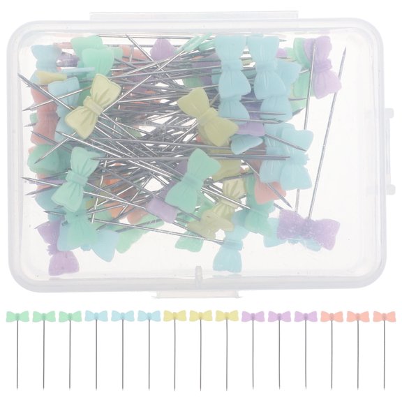 Supvox 100Pcs Locating Straight Pins Assorted Colors Plastic and Steel for Sewing Bouquet and Corsage
