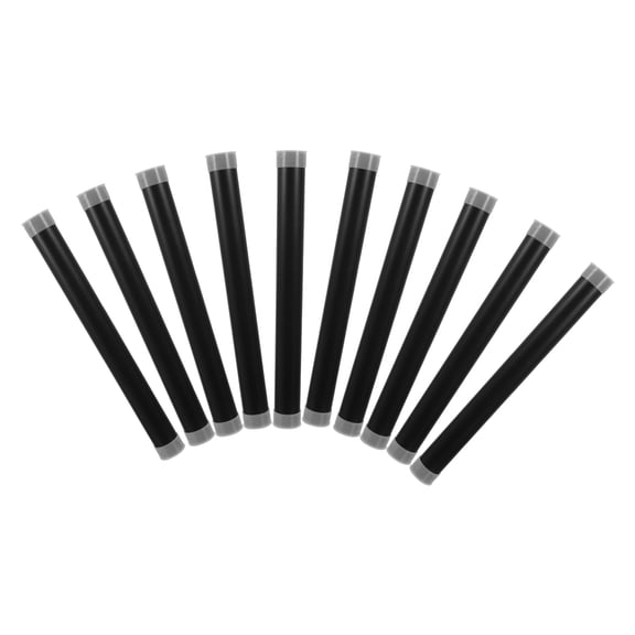 Supvox 10Pcs Black Plastic Poster Storage Tubes with Caps for Home Office Document Mailing and Blueprint Transport