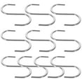 thumbnail image 1 of Supvox 10Pcs Heavy Duty Stainless Steel S Hooks Multi Functional Hooks for Hanging Bags and Clothes, 1 of 6