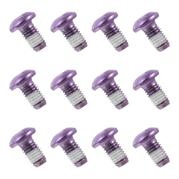 Supvox 12 Pcs Brake Rotor Bolts Purple Alloy Steel Resistant to Rust for Bicycle Parts