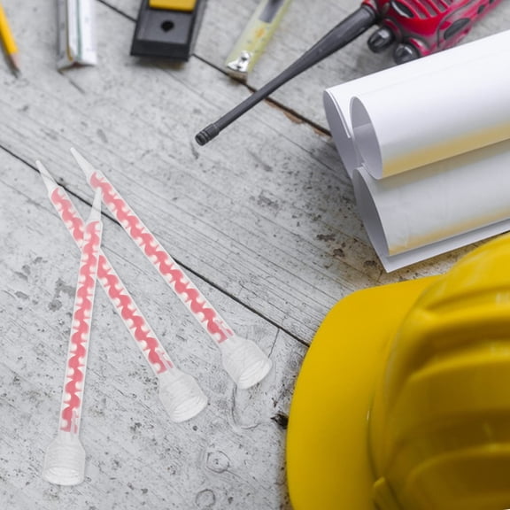 Supvox 12Pcs Lightweight Plastic Caulking Tips for Glue Mixing and Sealant Application with Easy Cleaning Feature