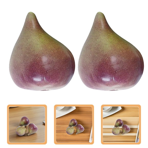 Supvox 12Pcs Lifelike Faux Figs Artificial Fruit Models Assorted Color Decorative Simulation Fruit for Office Decor