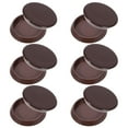 thumbnail image 1 of Supvox Plastic Furniture Pads Non Skid Floor Protectors Brown for Home Use 12Pcs, 1 of 6