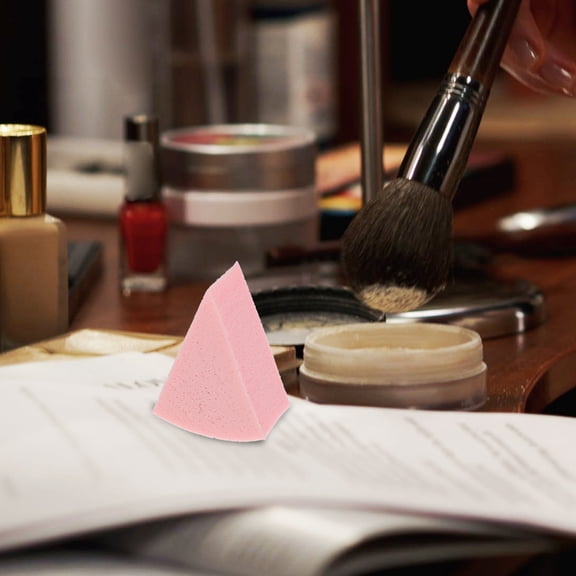 Supvox 2Sets Triangle Makeup Sponge Wedges Assorted Colors for Smooth Face Coverage