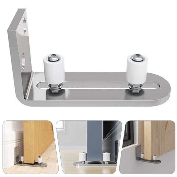 Supvox Adjustable Stainless Steel Floor Guide Swing for Sliding Doors, Finish, 1 Piece