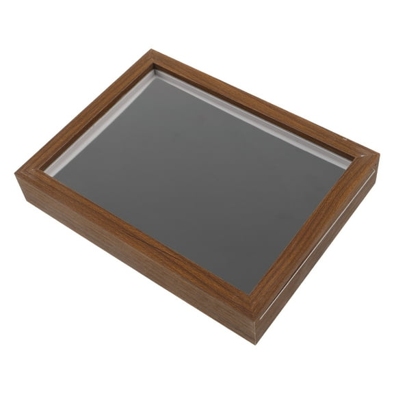 Supvox Pin Display Frame Medal Frame Display Case Coffee Acrylic PU 1Pack