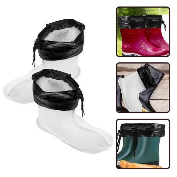 Supvox 1 Pair Plush Boot Liner Soft Insulated Breathable Insert for Winter Shoes and Footwear Comfort