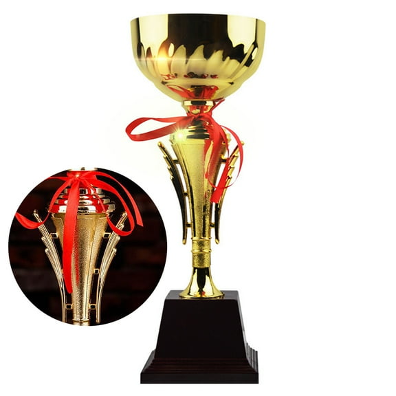 Supvox 1Pc Great Trophy with Plastic Base and Golden Cup for Basketball and Sports Competitions